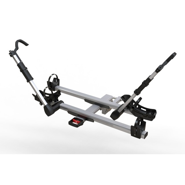 2" Hitch Receiver Tiltable Hitch Mounted Bike Rack with Ramp for E Bikes with Fat Tires Heavy Duty