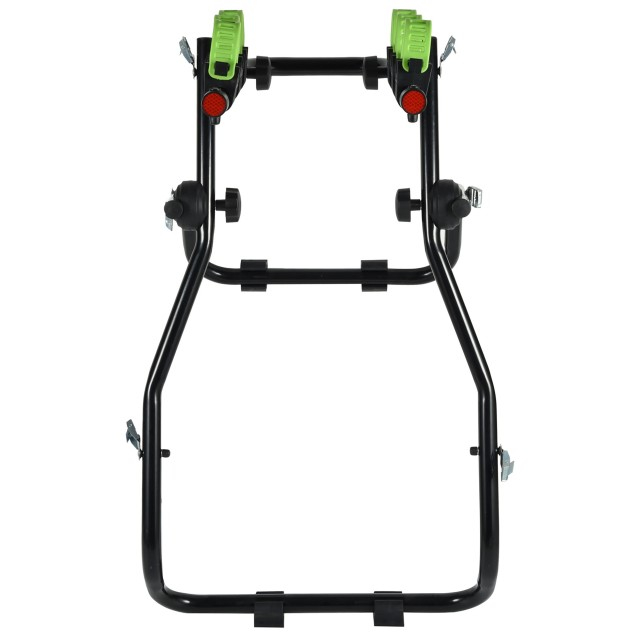 Best Black Steel Easy Install Compact Foldable Trunk Mount Rear Bike Carrier for Seden Max 3 Road Bikes with Irregular Frame